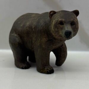 Vintage Realistic Brown Bear Black Forest Toy Figurine